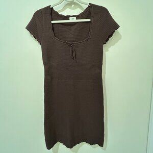 Aritzia Brown Knit Mini Dress – Size M
